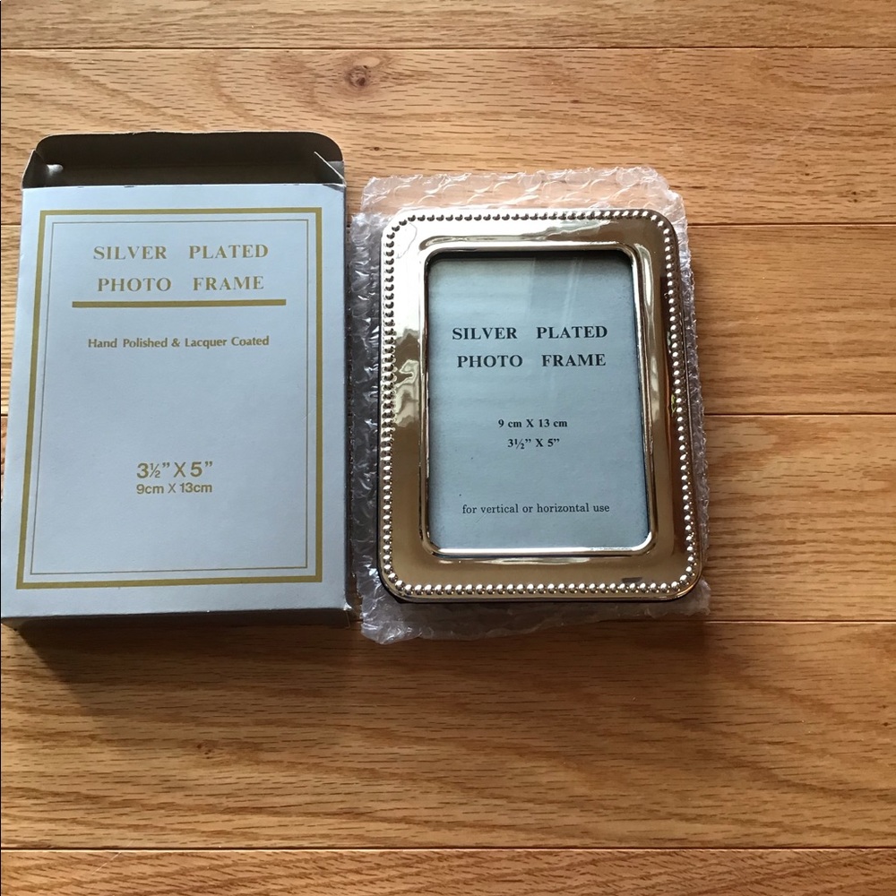 photo frame real silver hand polished & lacquer